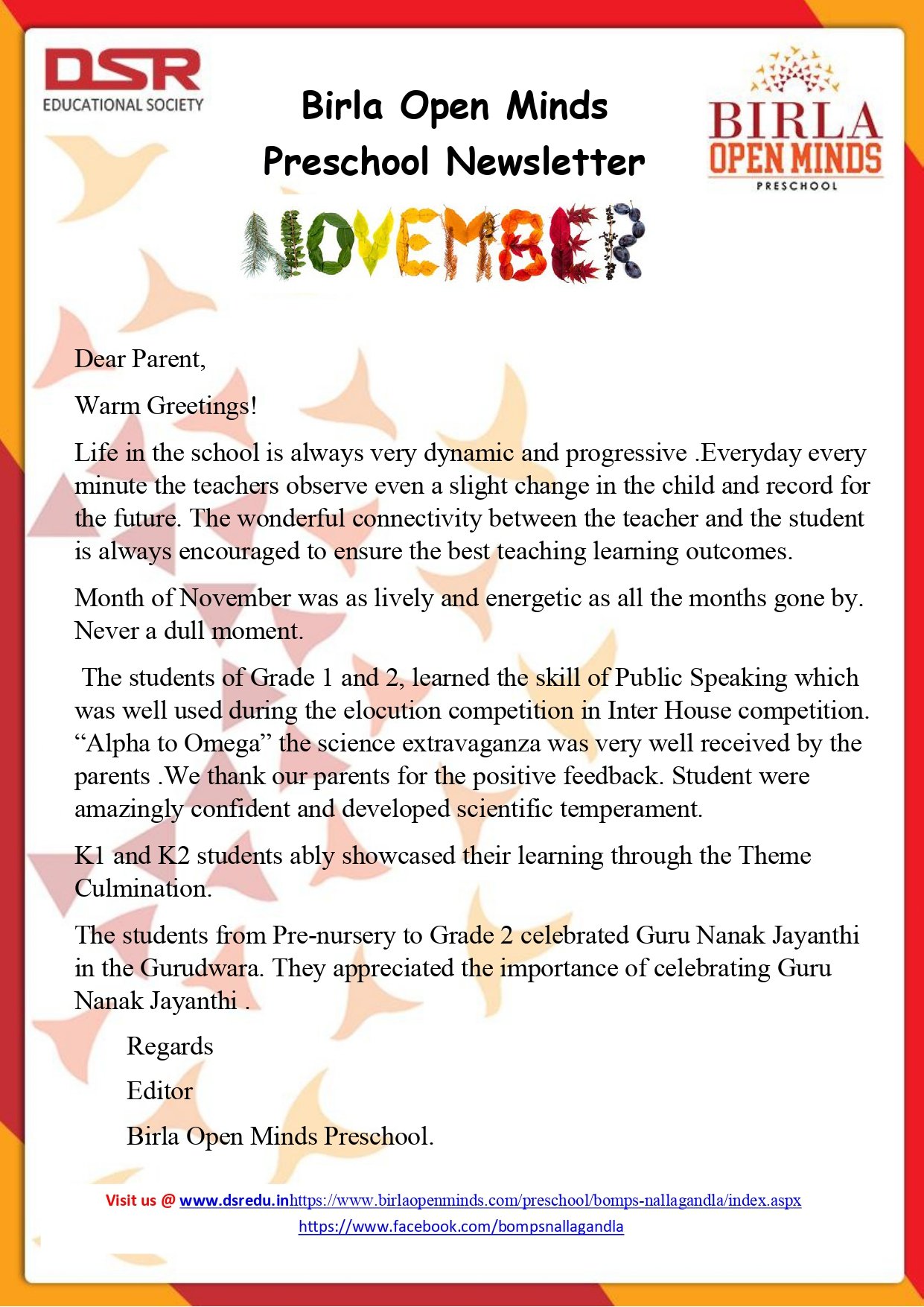 Newsletter November 2022